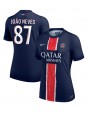 Paris Saint-Germain Joao Neves #87 Domácí Dres pro Dámské 2024-25 Krátký Rukáv